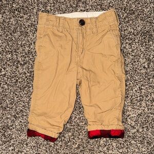 Baby Gap Lined Khaki Pants size 12-18M